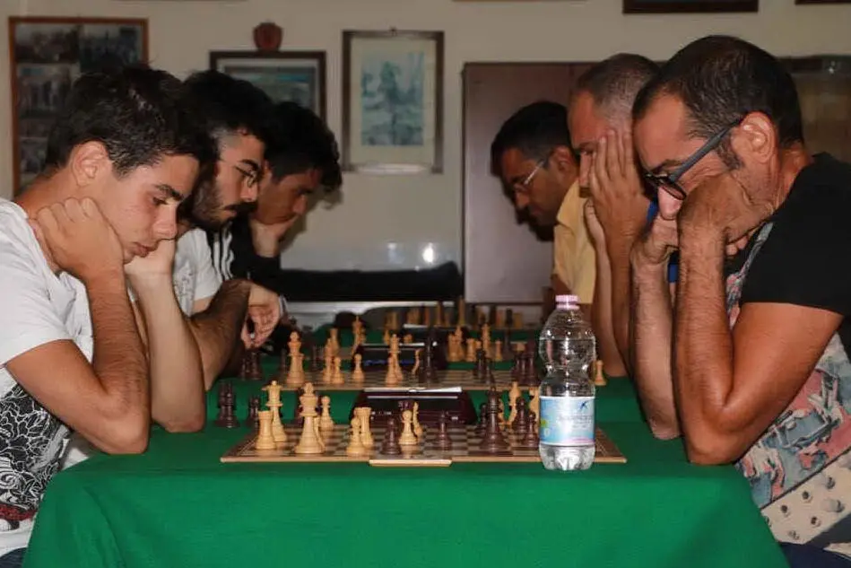Una fase del torneo di scacchi