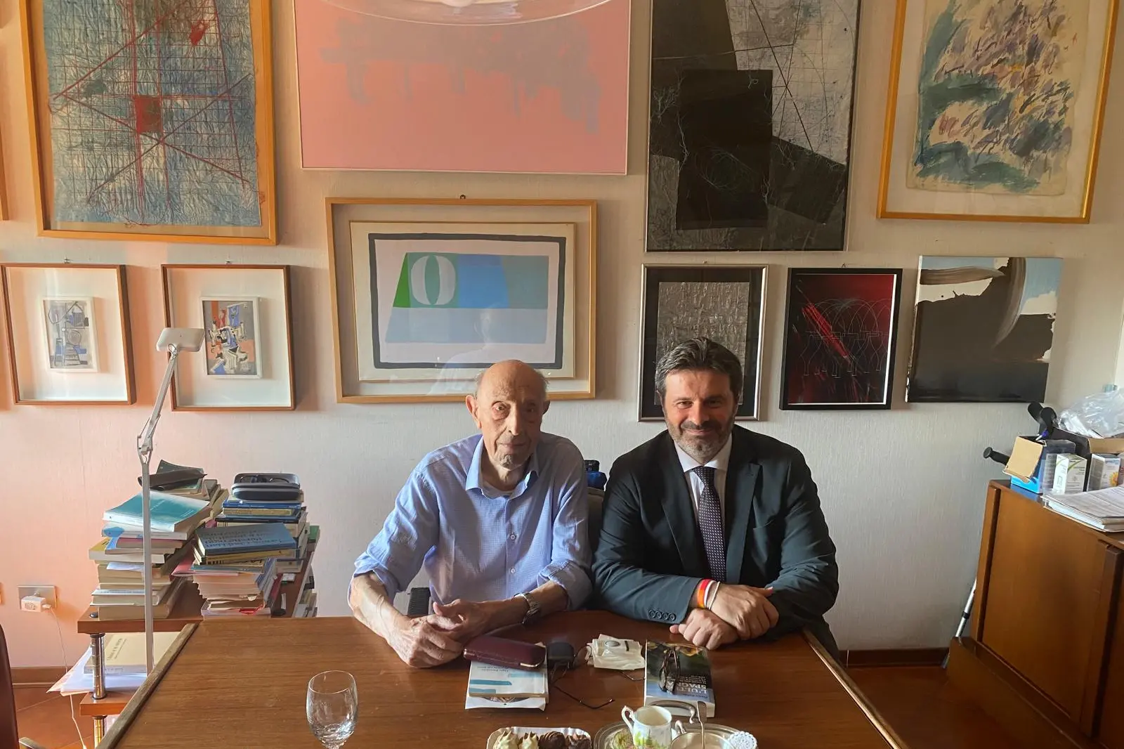 Pietrino Soddu e Giuseppe Mascia in un recente incontro