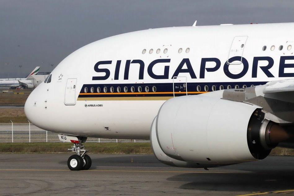 Un aereo della Singapore Airlines (Ansa)