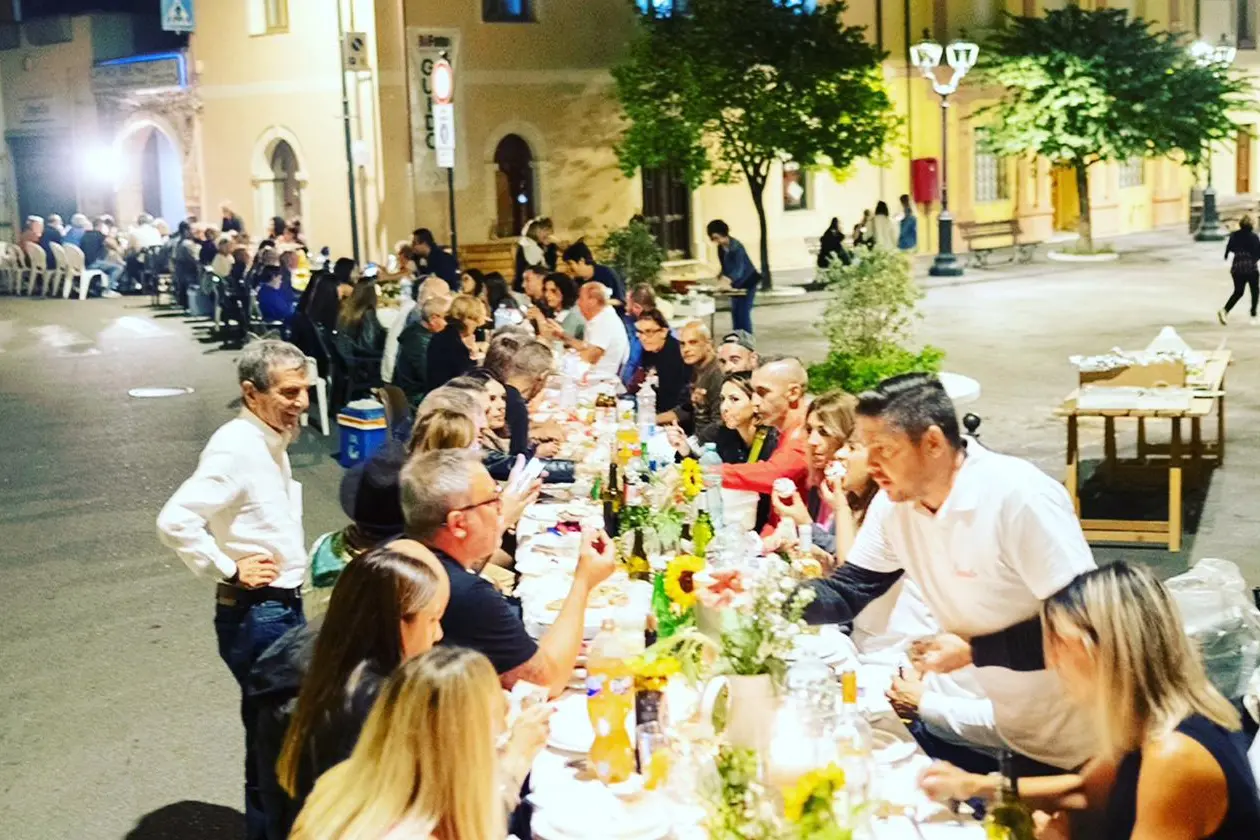 La cena del Villaggio di Mogoro (foto Corrias)