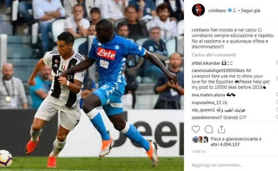I cinque volte Pallone d'Oro si è esposto senza dubbi: no al razzismo