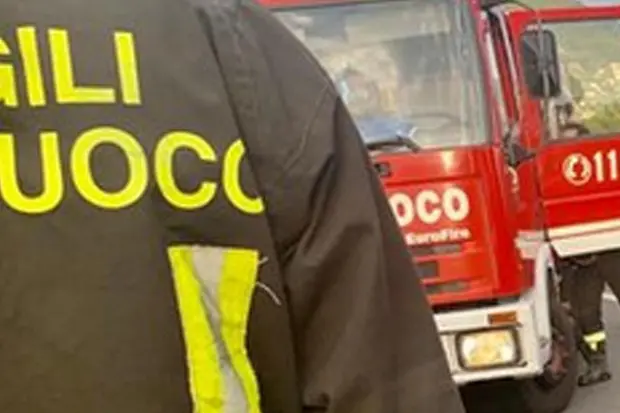Intervento dei vigili del fuoco