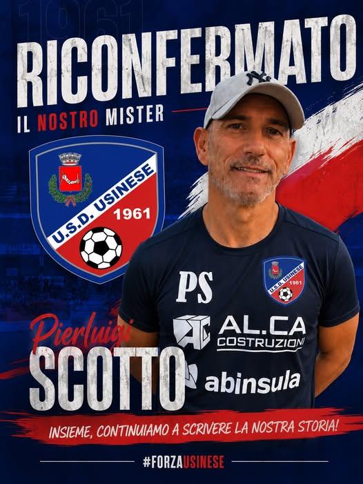 Promozione, Pierluigi Scotto confermato alla guida dell'Usinese