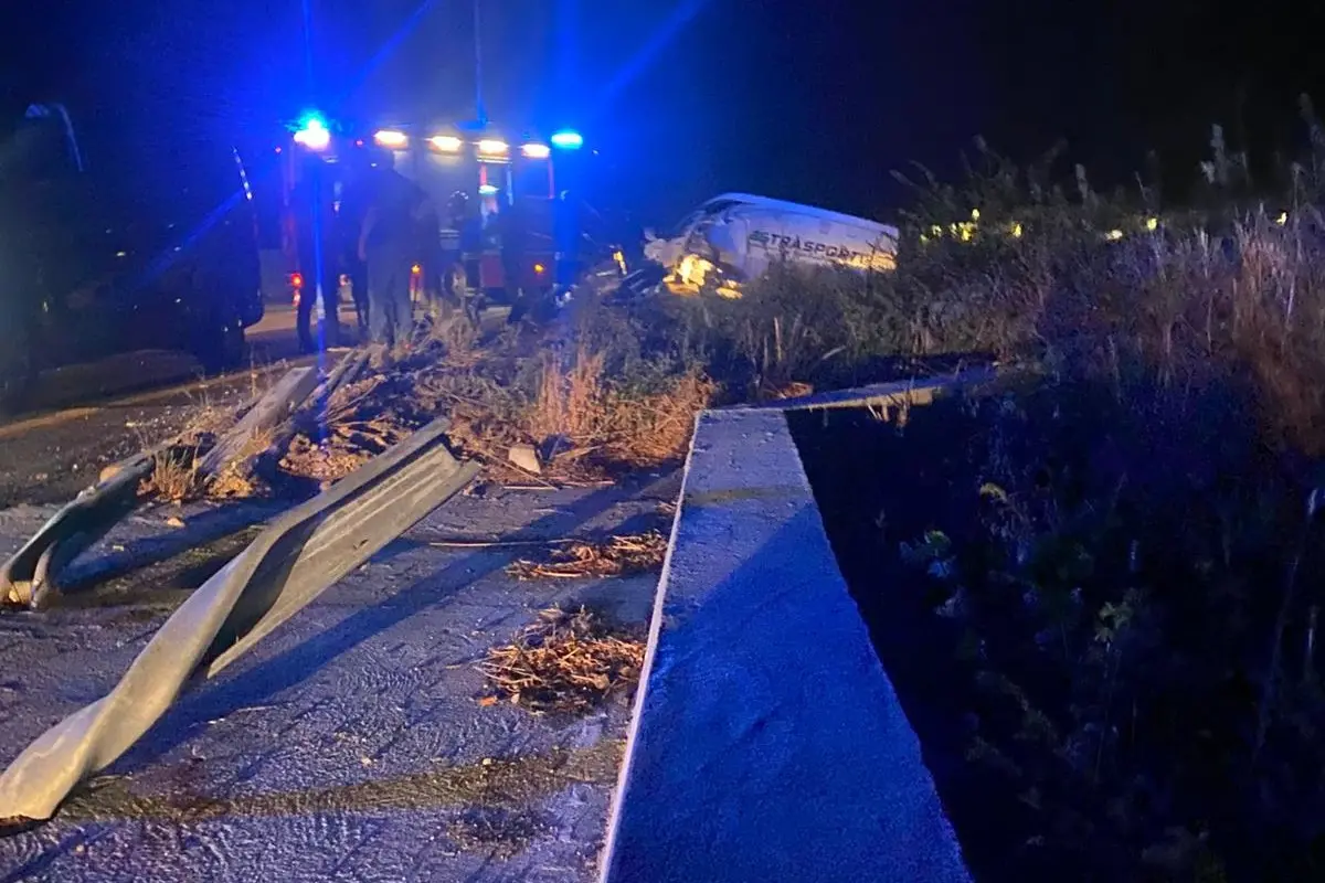 L'incidente mortale a Nuraminis (foto Ignazio Pillosu)