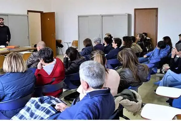 L'assemblea odierna (foto L'Unione Sarda - Gioia)