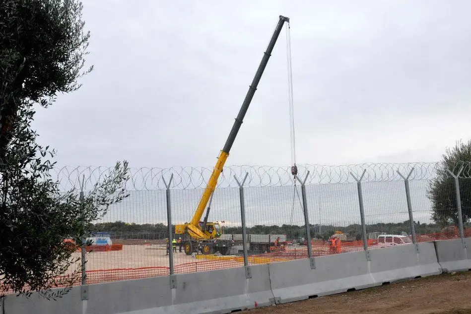 Un cantiere della Tap (Ansa)
