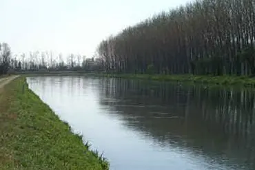 Un tratto del canale Muzza, a Cassano d'Adda
