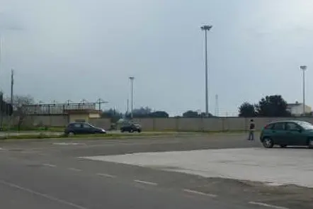La zona degli impianti sportivi di Arcidano