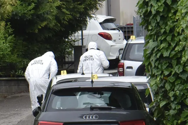 Il luogo dell'omicidio (foto Ansa)