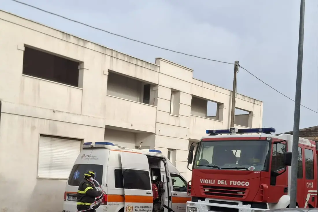 L'abitazione dei coniugi morti a Ghilarza