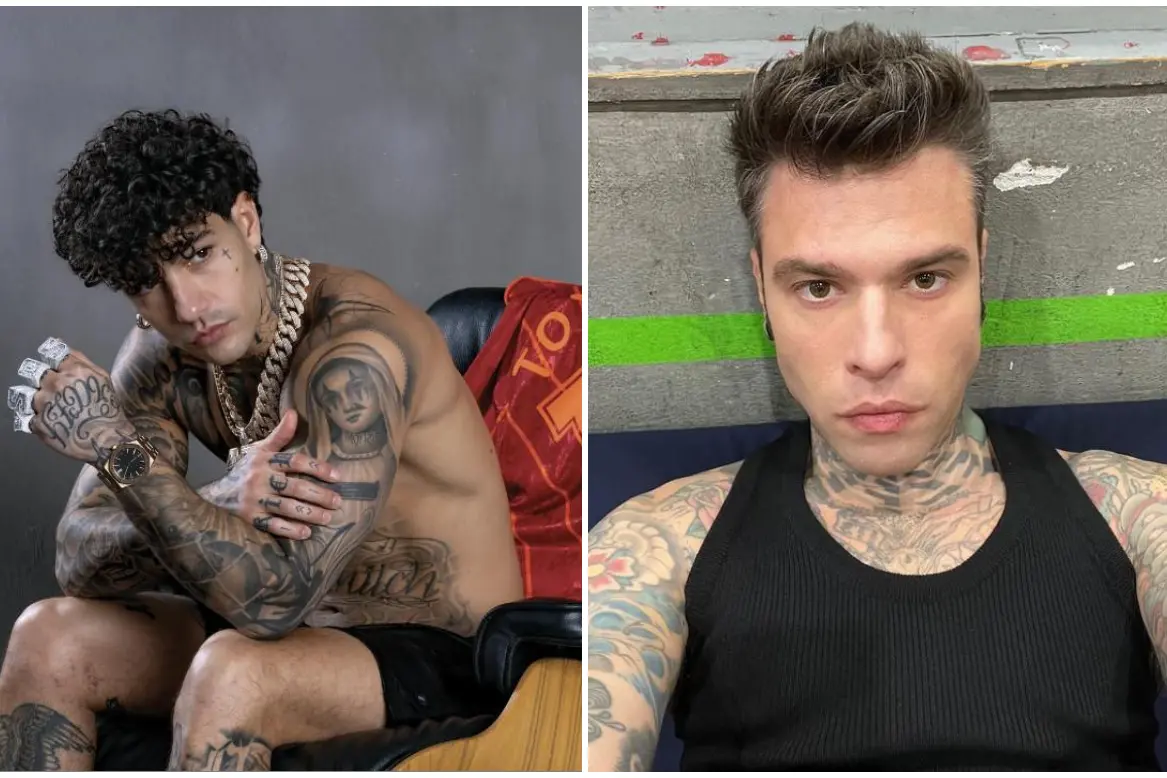 Tony Effe e Fedez (foto Instagram)