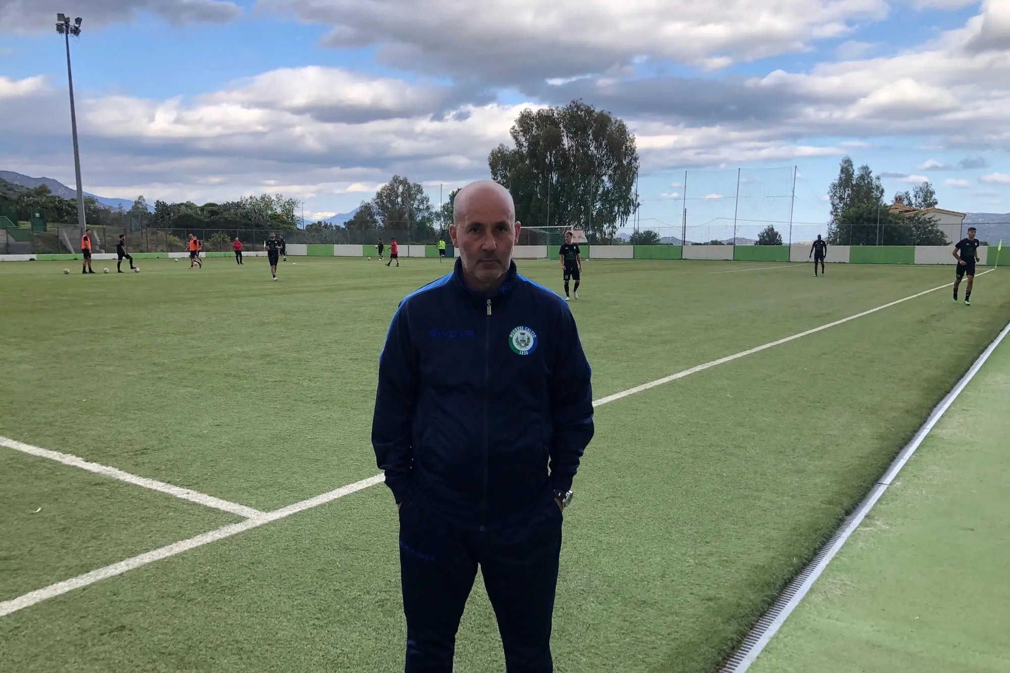 L’allenatore del Tempio, Giuseppe Cantara (archivio L'Unione Sarda)