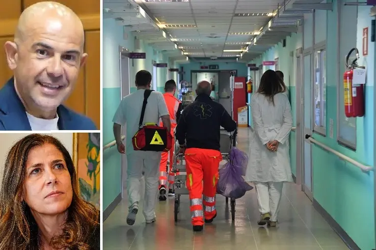 Piga (sopra) attacca Todde sulla sanità