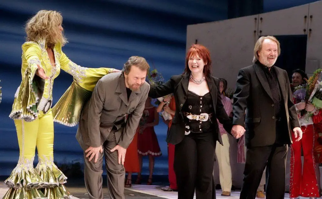 Gli Abba alla premiere del musical &quot;Mamma mia&quot;