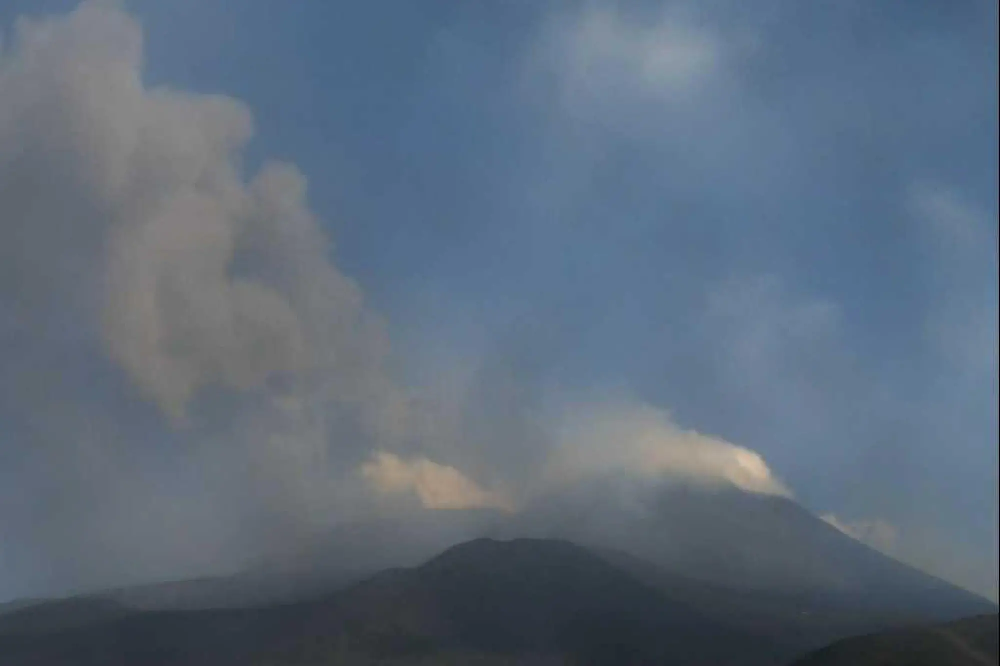 埃特纳火山的火山灰