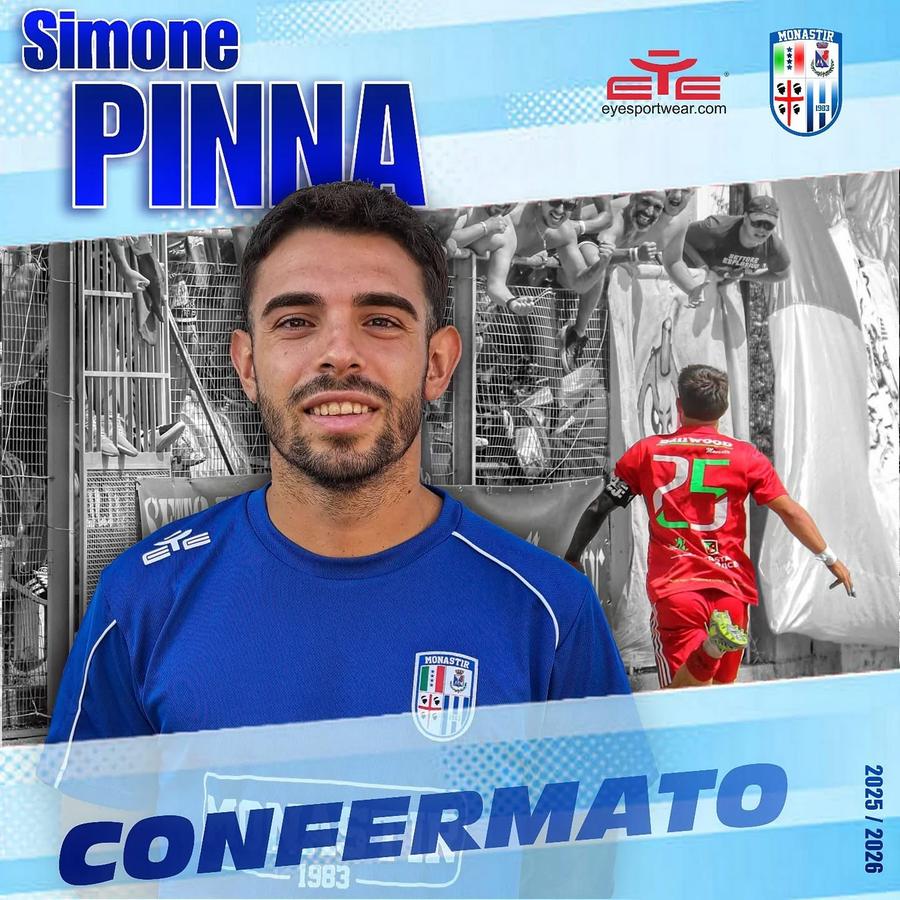 Serie D, il Monastir conferma Simone Pinna