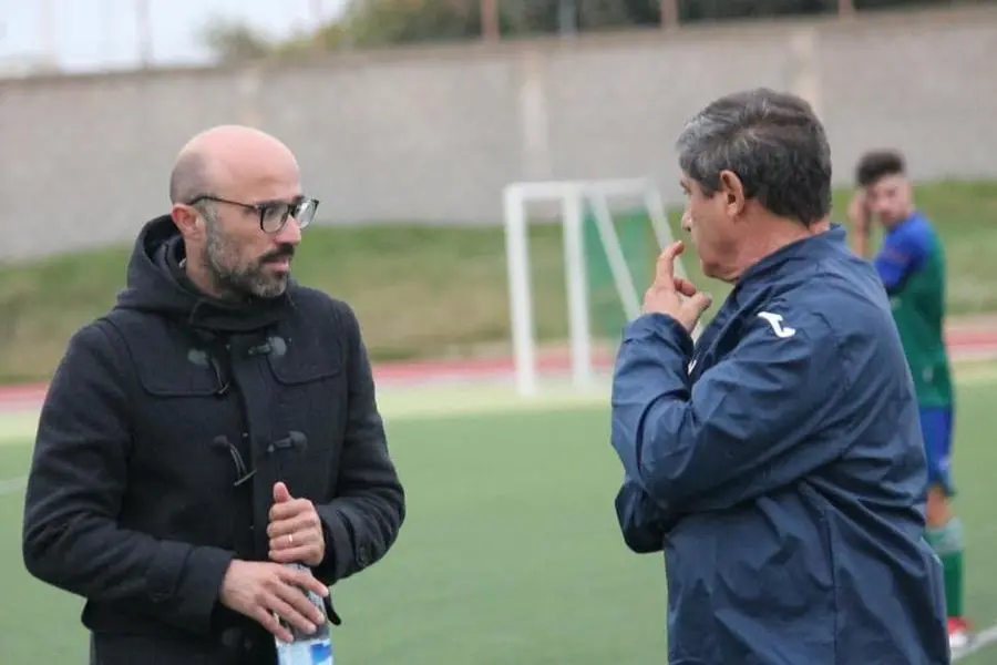 Denis Fercia with coach Franco Giordano (Andrea Serreli)