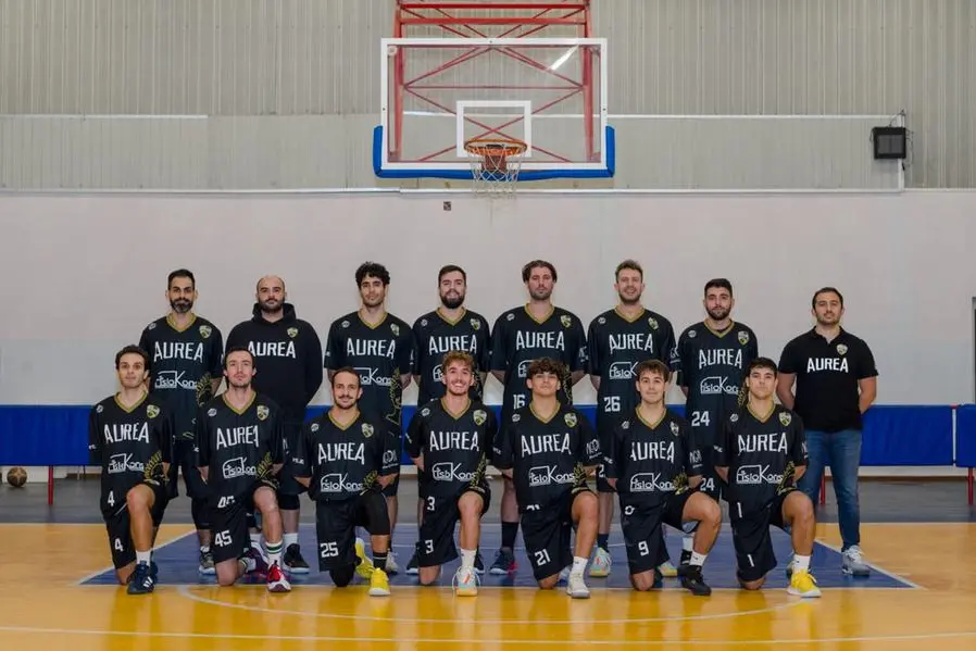 L'Aurea Pallacanestro Sassari, capolista del girone Nord di Promozione (foto concessa da Aurea Pallacanestro)
