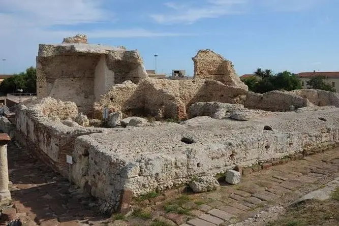 Palazzo Re Barbaro nell'area archeologica di Turris (foto Pala)