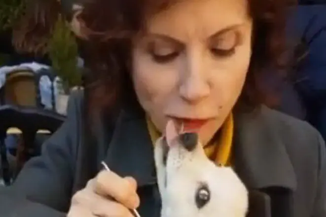 Alda D'Eusanio e il suo cagnolino (Instagram)