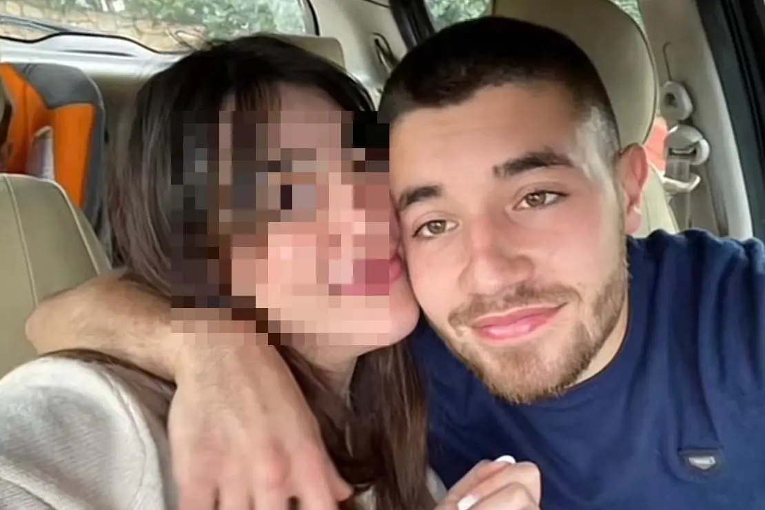 Marco Mameli in una foto postata da un'amica su TikTok