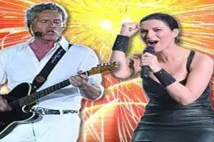 Claudio Baglioni e Laura Pausini