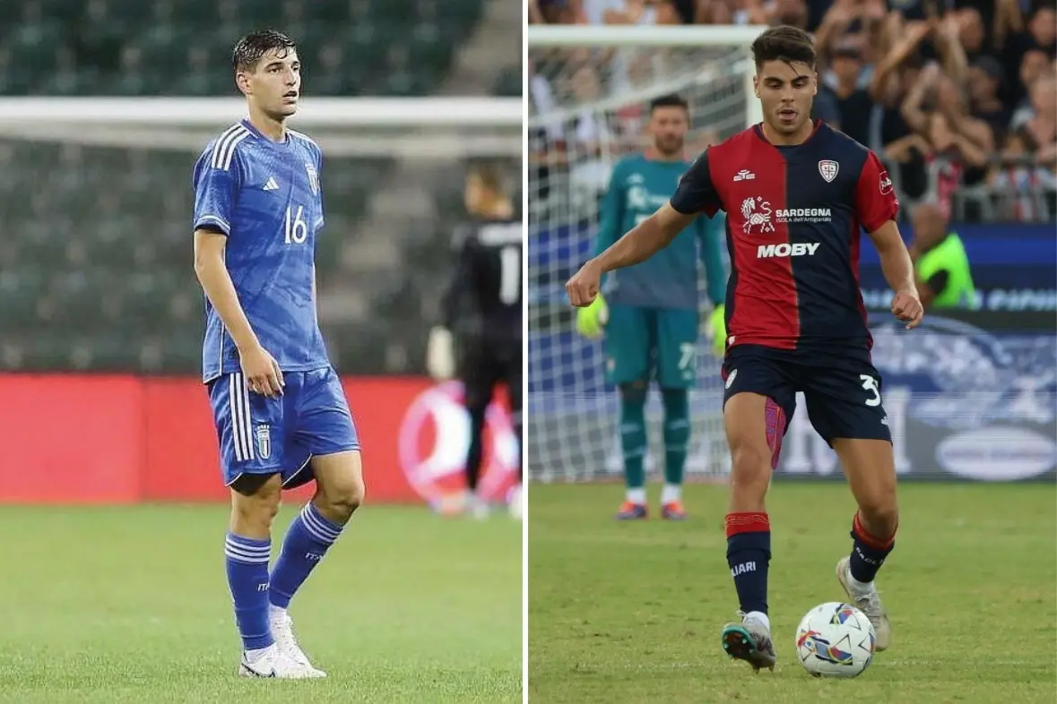 Matteo Prati e Adam Obert, i due giocatori del Cagliari convocati agli Europei Under-21