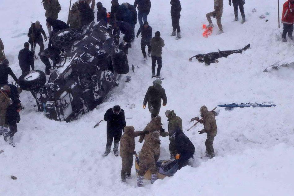 Turchia, valanghe di neve nell'est: morti e decine di dispersi