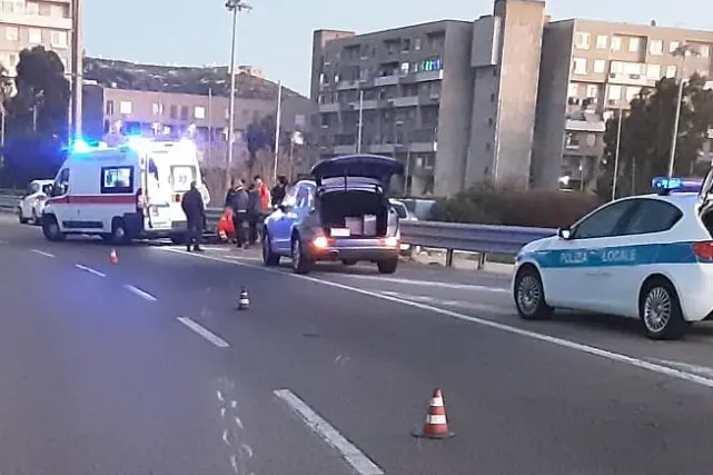 Un incidente a Cagliari (L'Unione sarda)