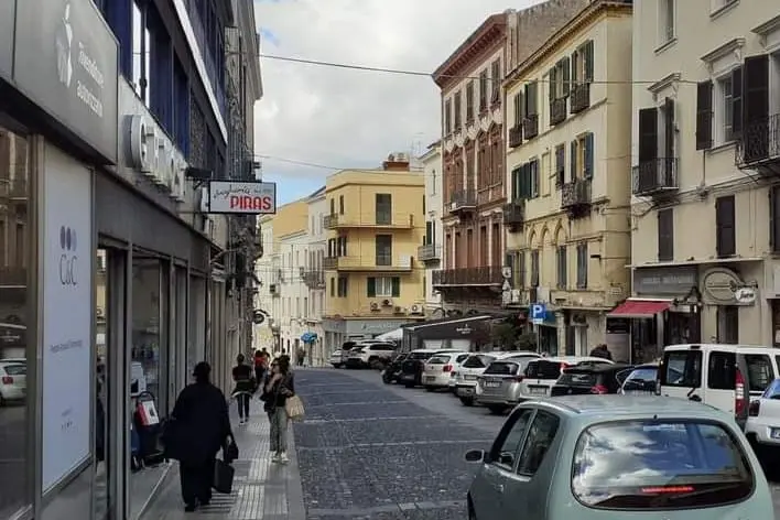 Uno scorcio del centro storico di Sassari (L'Unione Sarda - Tellini)