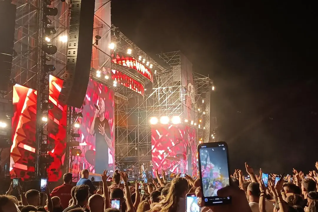 Max Pezzali al Red Valley nel 2022 (foto Ilenia Giagnoni)