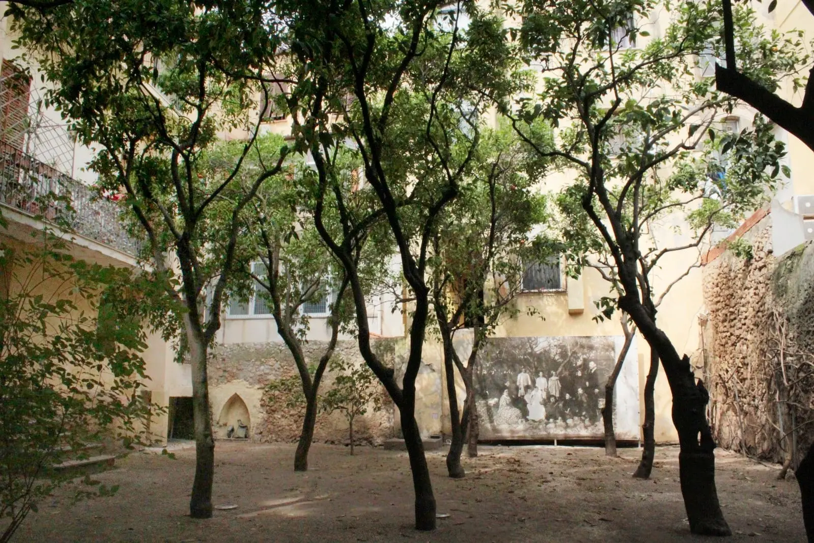 Giardino dell'archivio storico a Sassari
