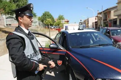 Un posto di blocco dei carabinieri