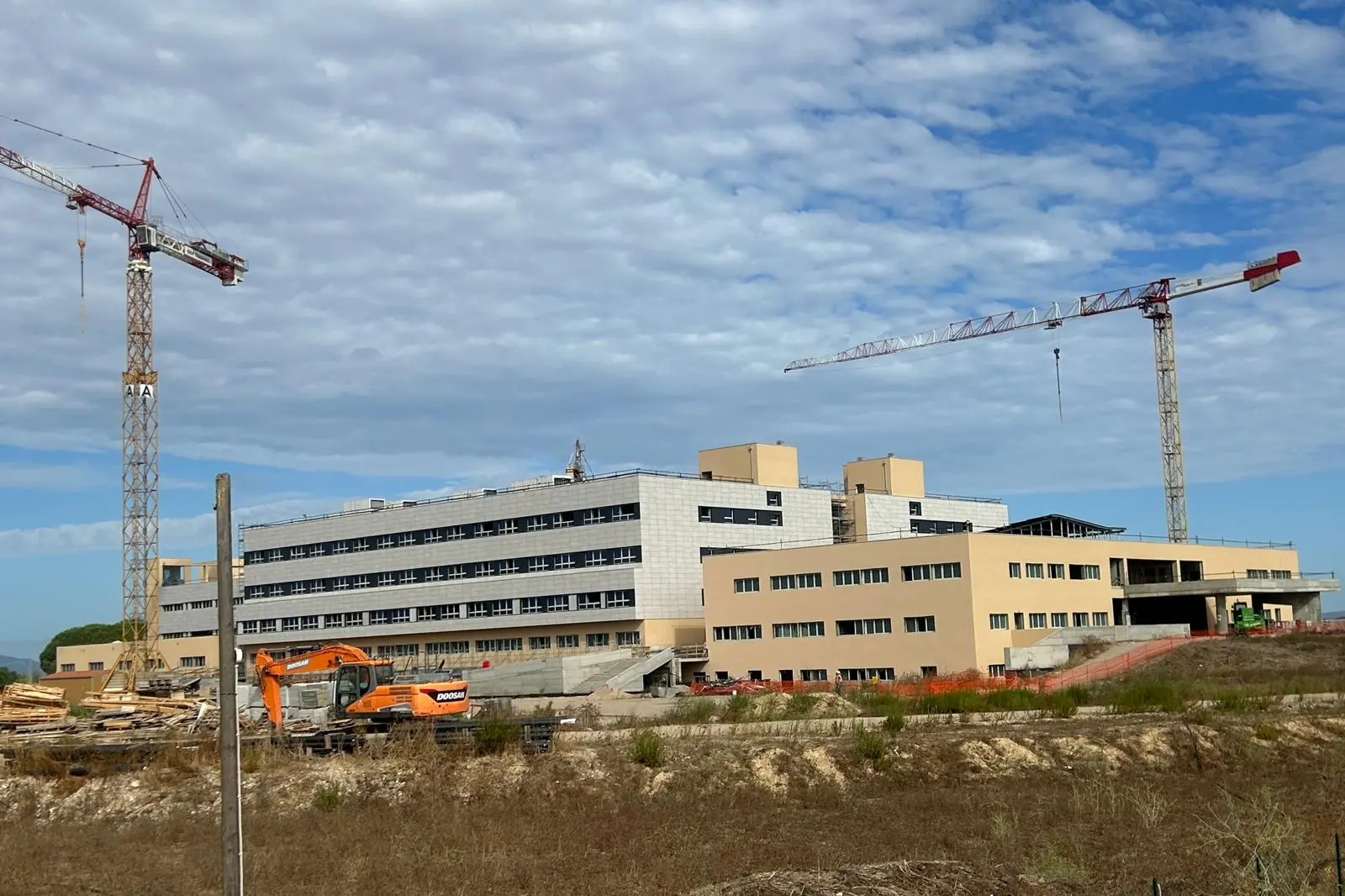 Il grande cantiere del nuovo ospedale di San Gavino Monreale