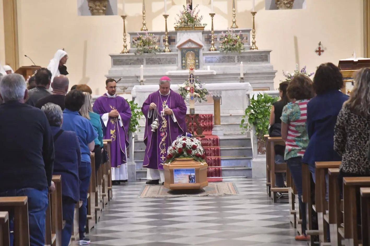 I funerali di Claudio Manca a Terralba ( foto Alessandra Chergia)