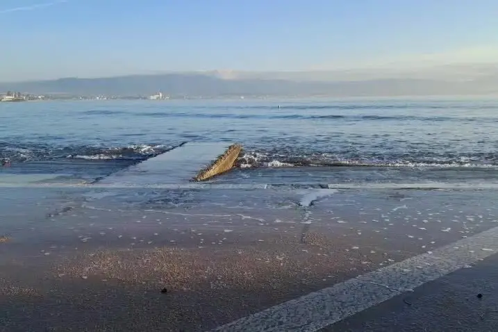 Finita l'allerta rossa, il sopralluogo della Regione al Poetto