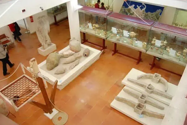 Una sala dell'Antiquarium turritano