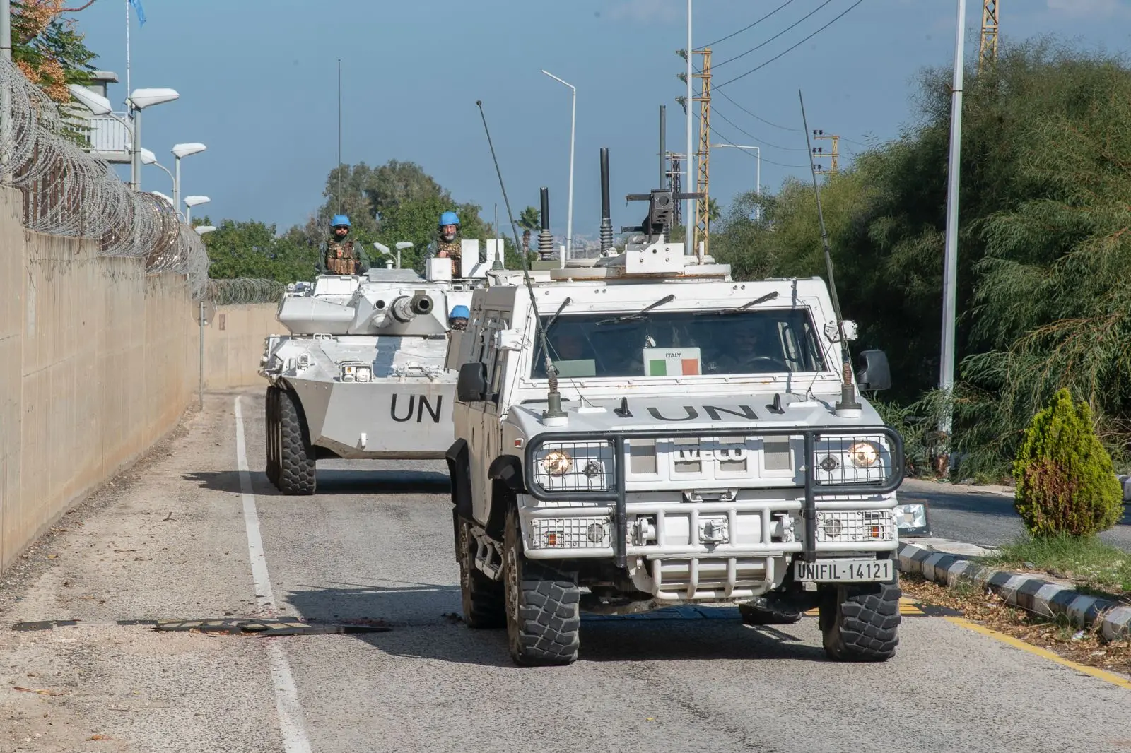 Un Lince del contingente italiano in Libano