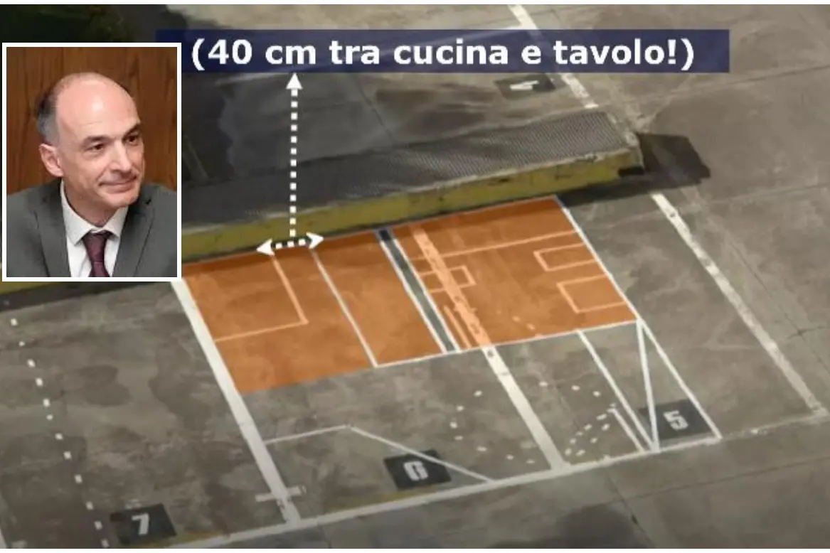 L'assessore Spanedda e un frame del video