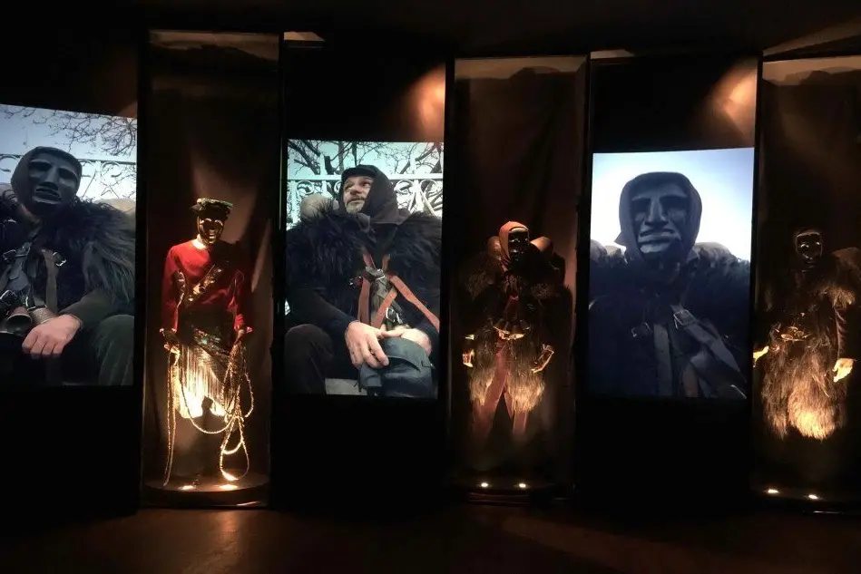Maschere in mostra a Mamoiada