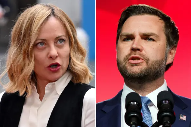 Giorgia Meloni e JD Vance (Ansa)