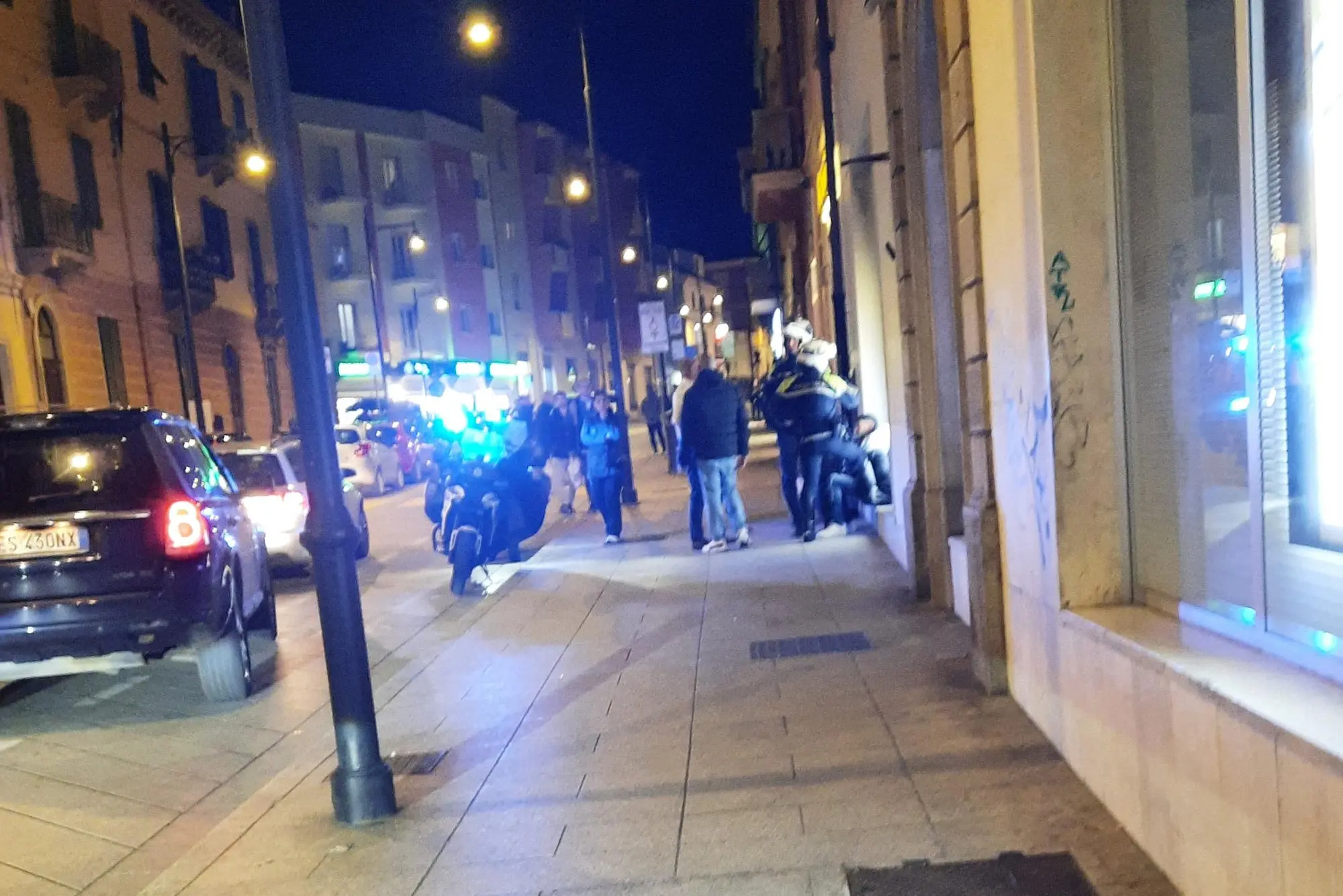 I momenti concitati in corso Umberto