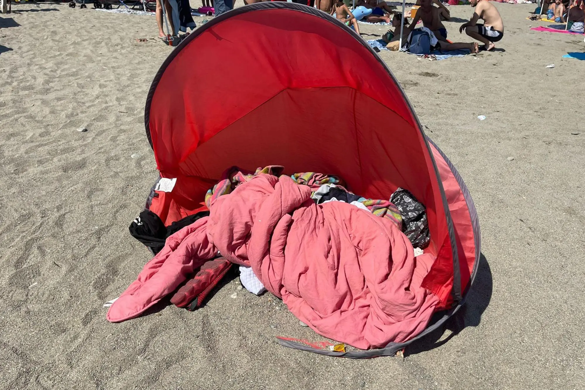 La spiaggia a Savona dove è avvenuto il delitto (Ansa)