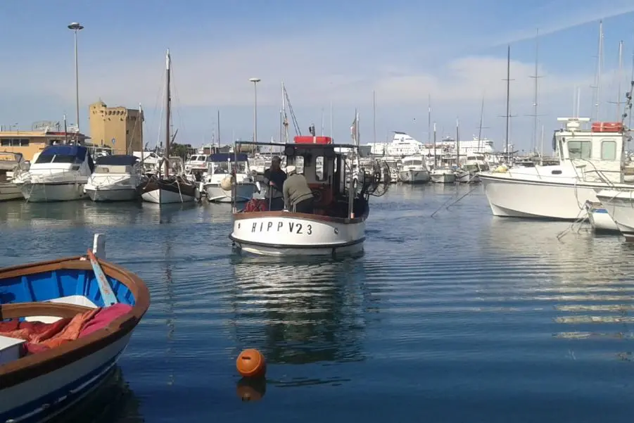 Pescatori a Porto Torres (foto Pala)