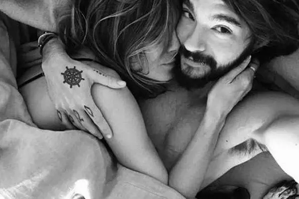 Heidi Klum e il futuro marito Tom Kaulitz (foto da Instagram)