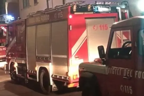 Una squadra dei vigili del fuoco di Oristano
