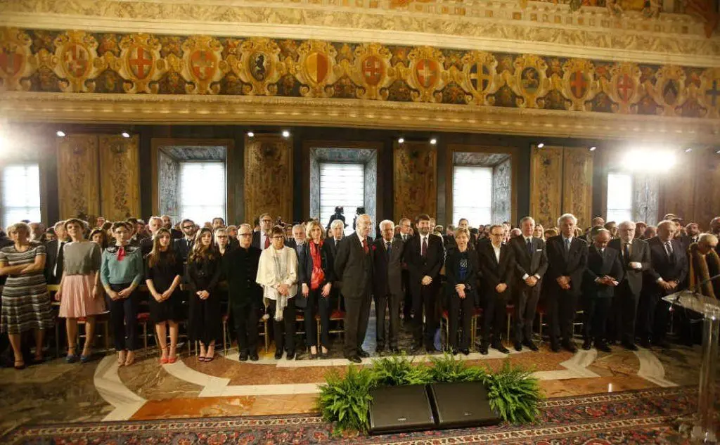 Foto di gruppo con i candidati ai David di Donatello