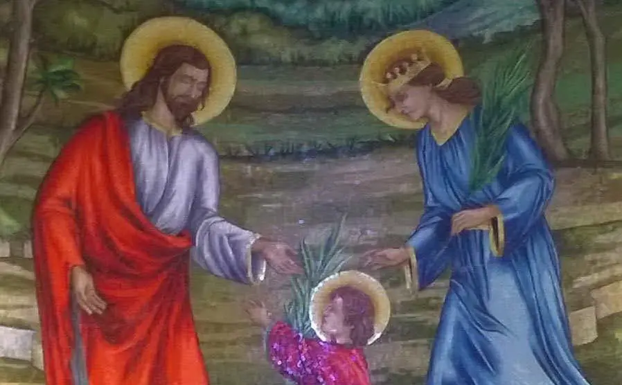 Il mosaico dietro l'abside