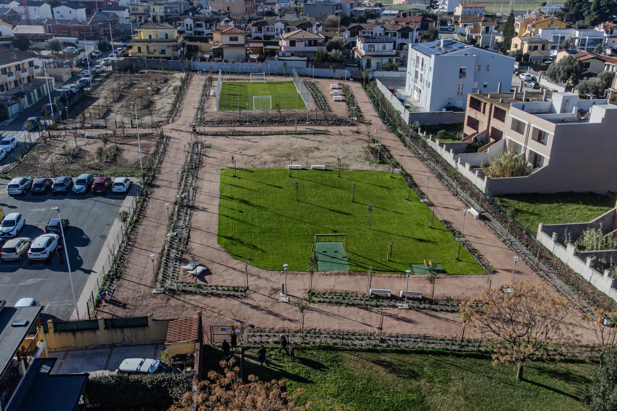 La nuova area verde a Barraccamanna (foto ufficio stampa)