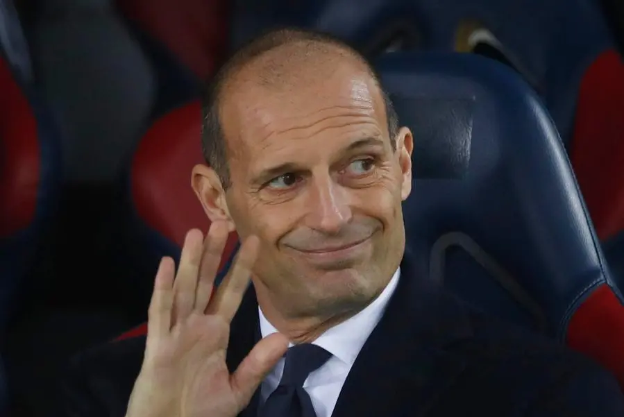 Juventus' coach Massimiliano Allegri prior the Italian Serie A soccer match Bologna FC vs Juventus FC at Renato Dall'Ara stadium in Bologna, Italy, 18 December 2021. ANSA /SERENA CAMPANINI